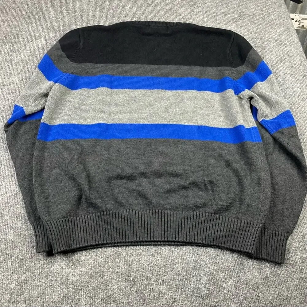 US Polo Association stripped weater Size‎ large color block blue black